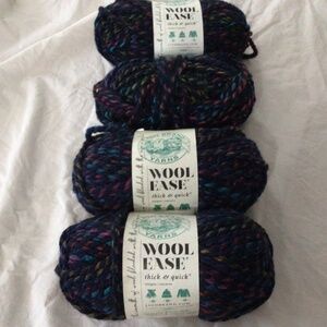 Bundle - 4 skeins - Lion Brand Wool Ease thick & quick - new with tags